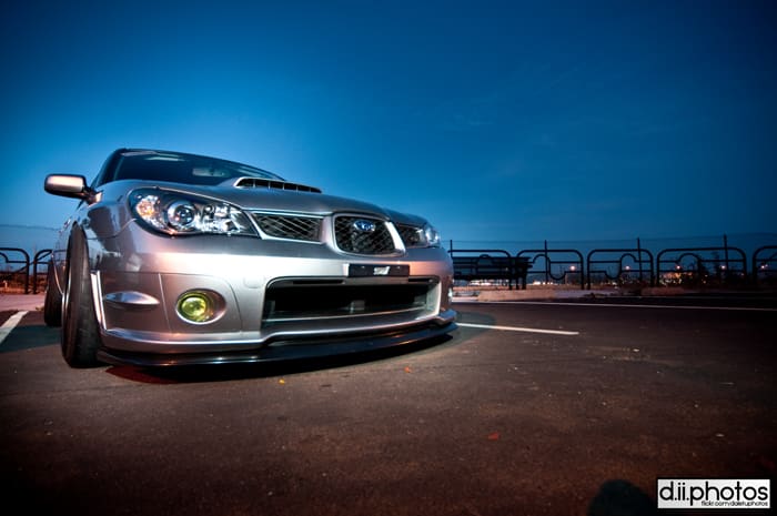 2007 Subaru Impreza WRX STi with 18x10 Rota SVN-R wheels