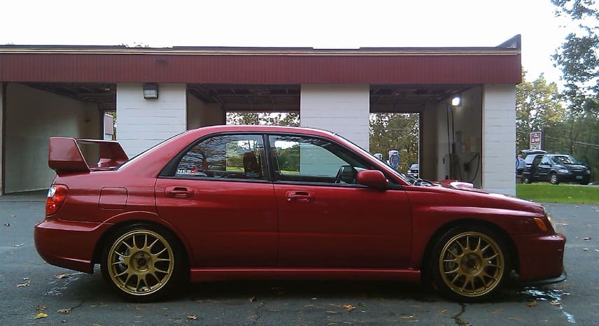 2003 Subaru Impreza with 18x8 Rota Formula Mesh wheels