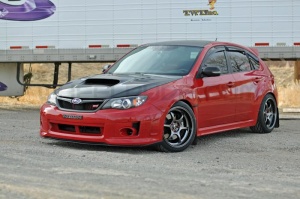 2010 Subaru Impreza with 18x9.5 Rota Boost 2 wheels