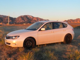 2011 Subaru Impreza WRX with 18x8.5 Rota G-Force wheels