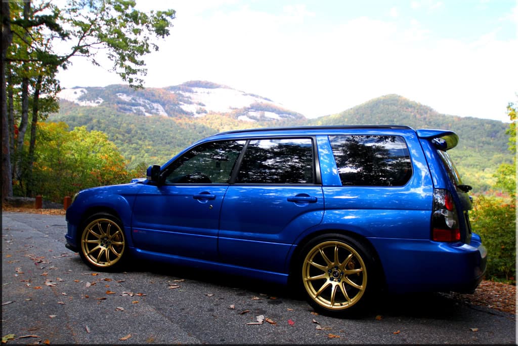 2004 Subaru Forester with Rota T2R wheels