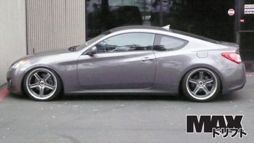 2010 Hyundai Genesis Coupe with 20x9.5 Rays Engineering Volk Racing GT-C wheels