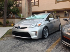 2012 Toyota Prius with 18x8 Enkei RPF1 wheels