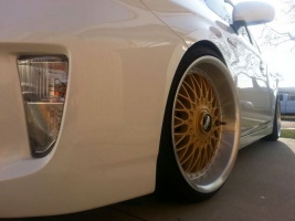 2012 Toyota Prius with 18x9 BBS RS replica wheels