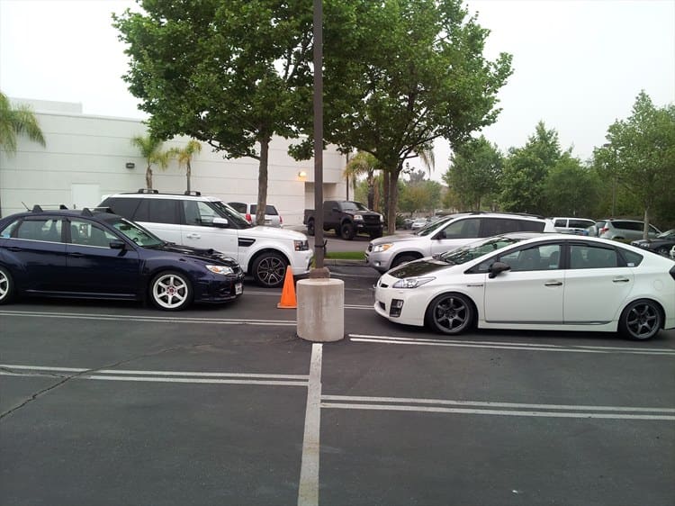 2012 Toyota Prius Plug-in with 18x8.5 Rays 57DR wheels