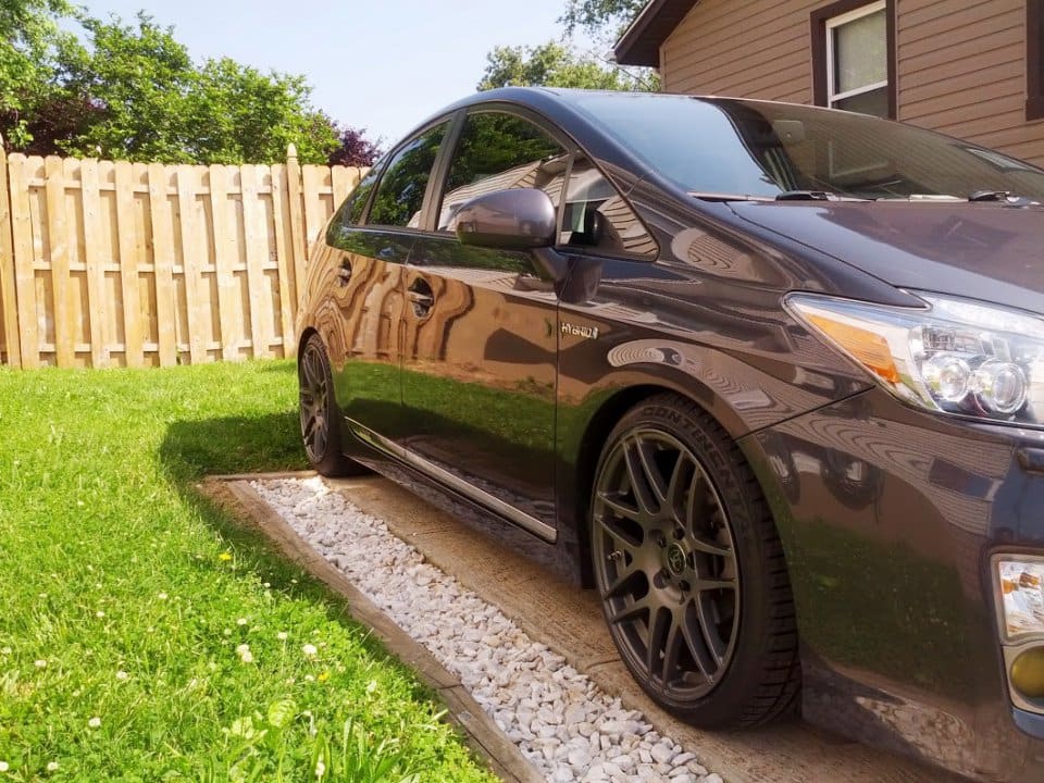 2010 Toyota Prius with 18x8.5 Forgestar F14 wheels