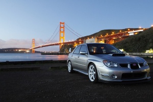 2006 Subaru Impreza WRX with 18x8.5 Rota Grid wheels