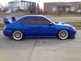 2006 Subaru Impreza with 18x9.5 MXR Royal wheels