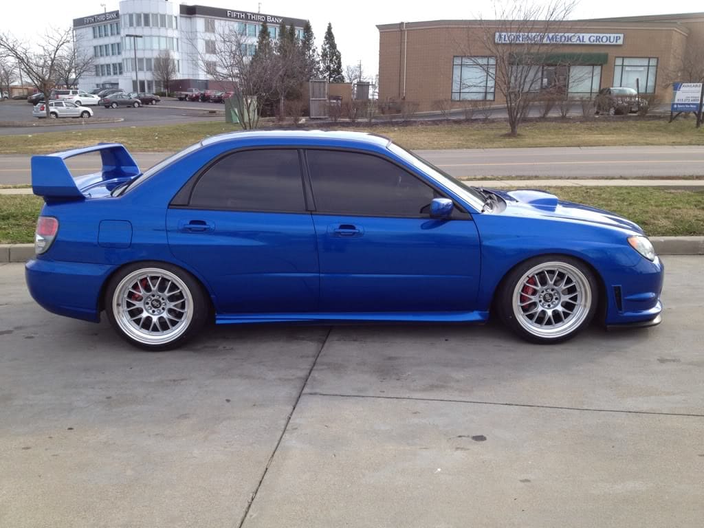 2006 Subaru Impreza with 18x9.5 MXR Royal wheels