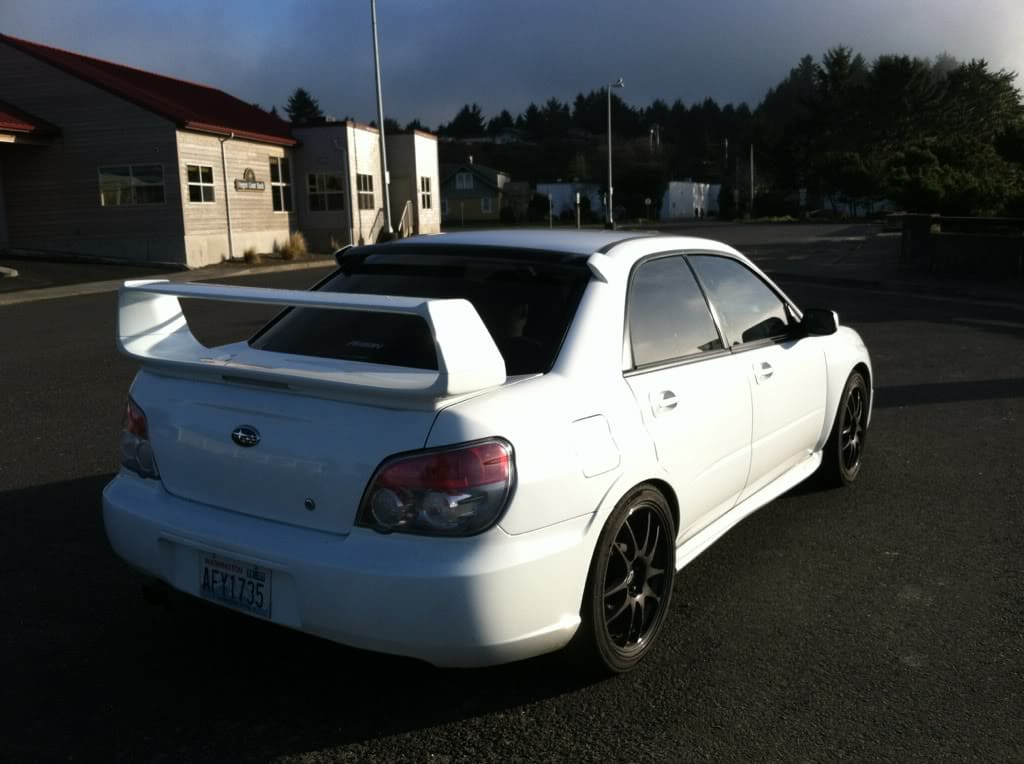 2004 Subaru Impreza with 18x8.5 Rota wheels