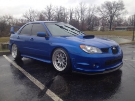 2006 Subaru Impreza with 18x9.5 MXR Royal wheels