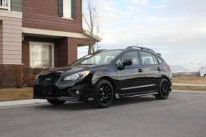 2012 Subaru Impreza with 18x8.5 Rota DPT wheels