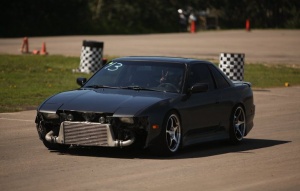 1993 Nissan S13 with 17x9 5zigen FN01R-C wheels