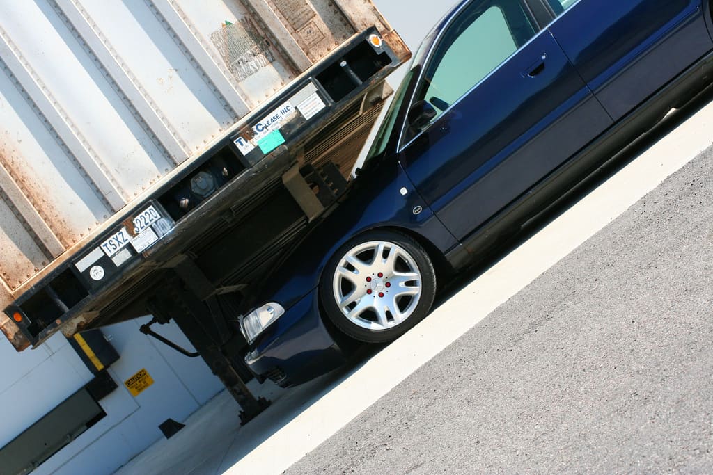 1996 Audi A4 with 17x8.5 Mercedes E320 wheels