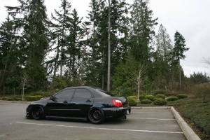 2008 Subaru Impreza with 18x10 Rota SVN-R wheels