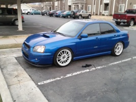 2004 Subaru Impreza with 18x9 Rota SVN wheels