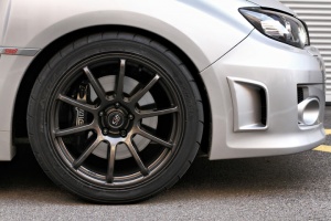 2010 Subaru Impreza with 18x9 Rota G-Force wheels
