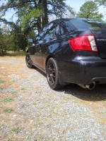 2011 Subaru Impreza with 17x8 Rota Torque wheels