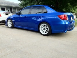 2011 Subaru Impreza with 17x9 Rota DPT wheels