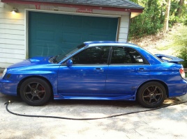 2002 Subaru Impreza with 18x9 Rota wheels