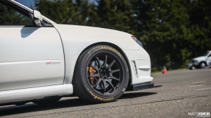 2006 Subaru Impreza with 18x10 Rota DPT wheels