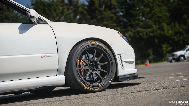 2006 Subaru Impreza with 18x10 Rota DPT wheels