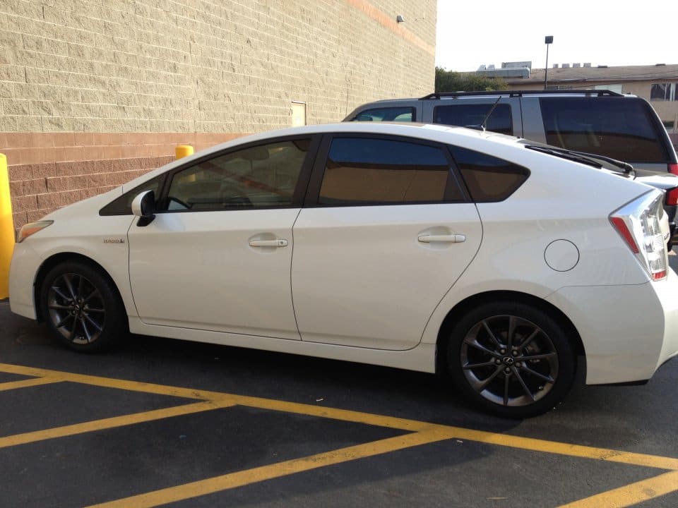 2010 Toyota Prius with OEM Lexus CT200h wheels