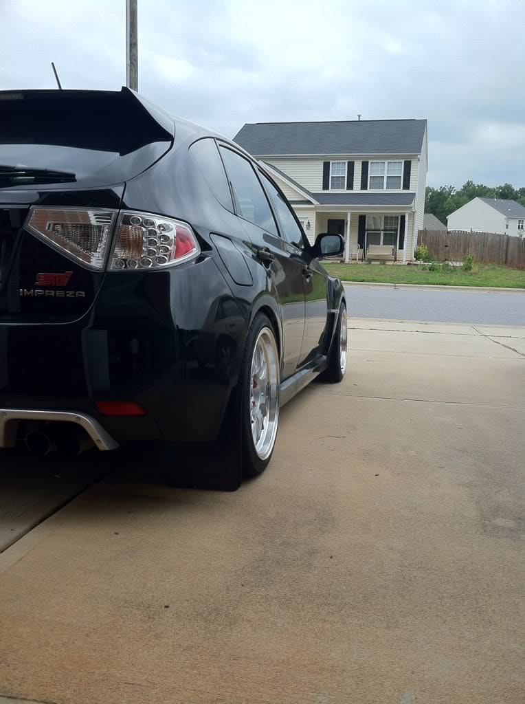 2012 Subaru Impreza with 18x9.5 Rota MXR wheels