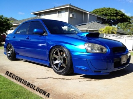 2004 Subaru Impreza with 18x9.5 Rota Grid wheels