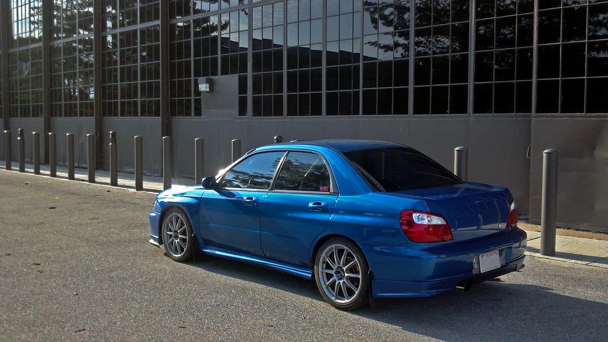 2010 Subaru Impreza with 17x7.5 Rota Tarmac 2 wheels
