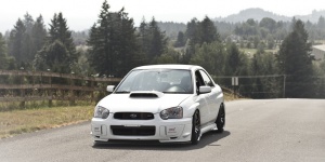 2004 Subaru Impreza with 18x9.5 Rota Torque wheels