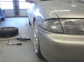 1999 Mazda Protege with 17x8 Speed Star Vienna Dish wheels