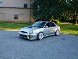 2002 Subaru Impreza with 18x9.5 Rota wheels