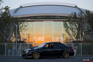 2003 Subaru Impreza with 18x9 Rota G-Force wheels