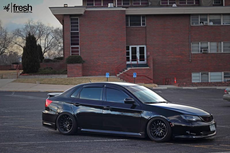 2009 Subaru Impreza with 18x10 Rota SVN-R wheels