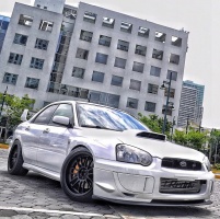 2004 Subaru Impreza with 18x10 Rota SVN-R wheels