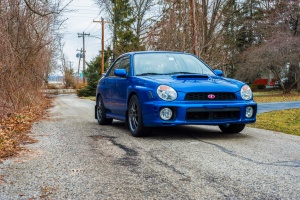 2002 Subaru Impreza with 17x8 Rota Torque wheels