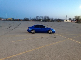 2005 Subaru Impreza with 18x8 Rota Tarmac wheels