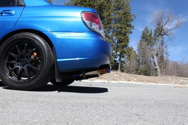 2006 Subaru Impreza WRX with 17x9 Rota DPT wheels
