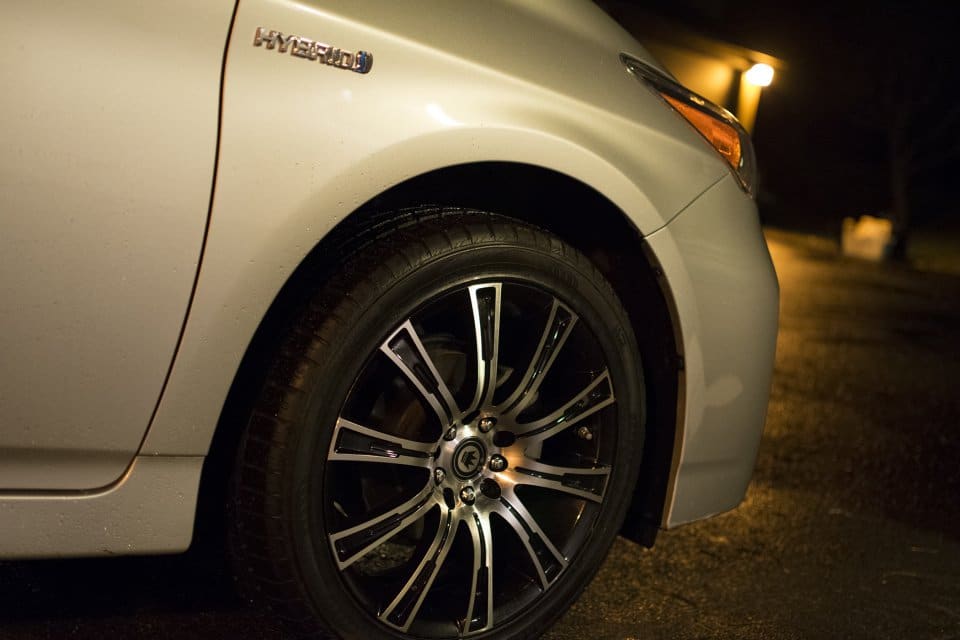 2010 Toyota Prius with 17x7.5 wheels