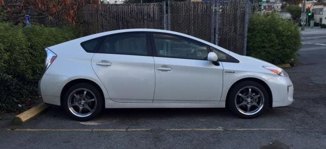 2014 Toyota Prius with 17x7.5 SSR Competition Type C wheels