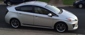 2014 Toyota Prius with 17x7.5 SSR Competition Type C wheels