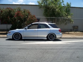2003 Subaru Impreza WRX with 18x9.5 XXR 502 wheels