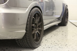 2009 Subaru Impreza with 18x9.5 Rota wheels