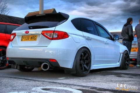 2011 Subaru Impreza WRX with 18x10 Rota wheels