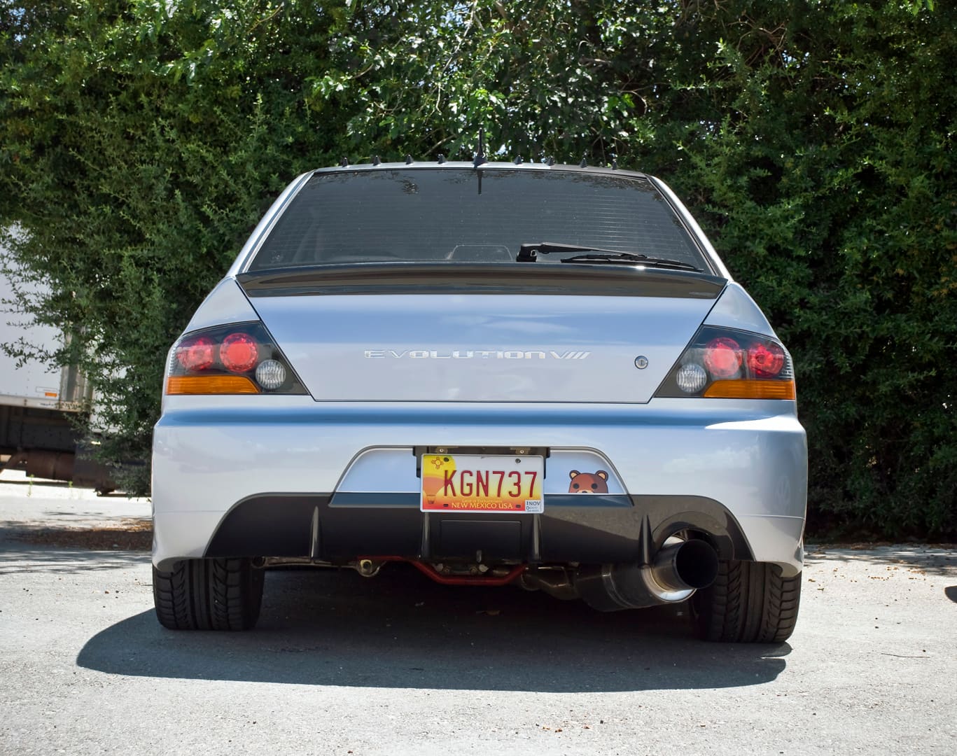 2005 Mitsubishi Lancer Evolution with 18x9.5 Rota P-45R wheels