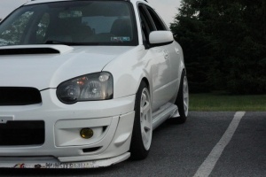 2004 Subaru Impreza with 17x9 Rota wheels