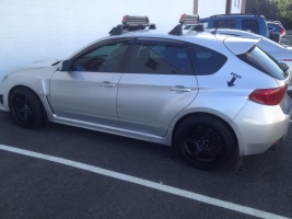 2011 Subaru Impreza WRX with 18x10 wheels