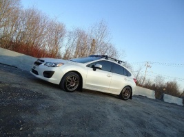 2012 Subaru Impreza with 17x8 Rota Torque wheels