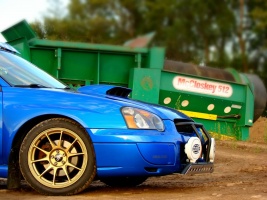2004 Subaru Impreza with 17x8 Rota Titan wheels